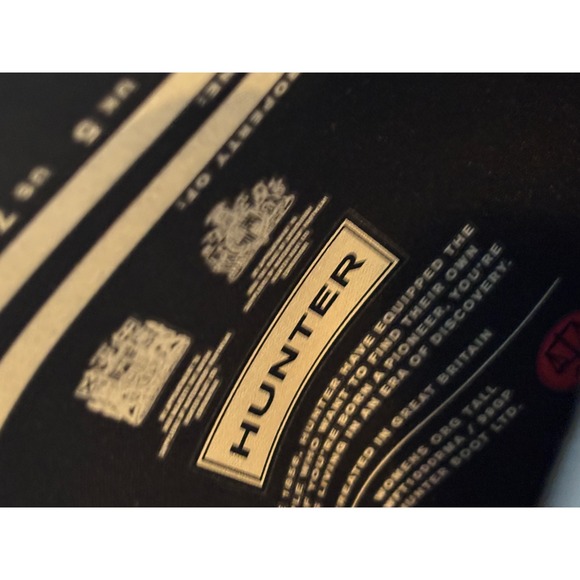 Hunter Original Tall Rain Boots Womens 7 Black Matte Waterproof WFT1000RMA - Picture 5 of 6